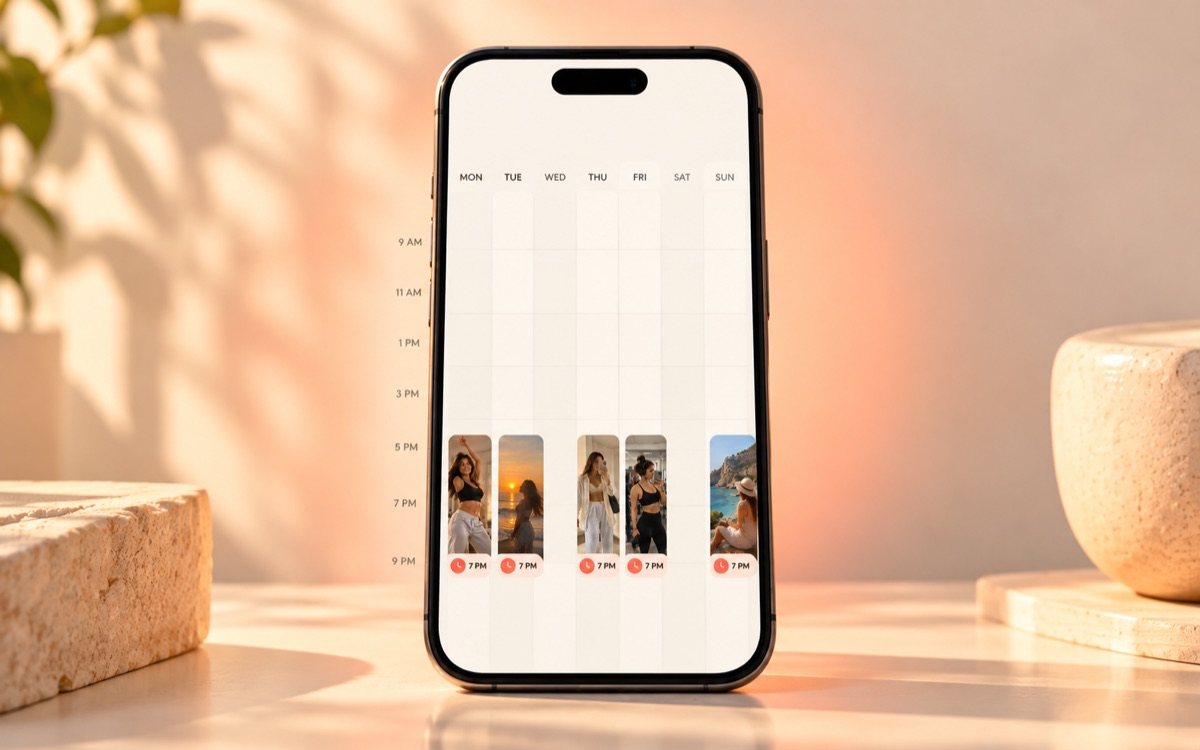 A schedule built around when followers are online